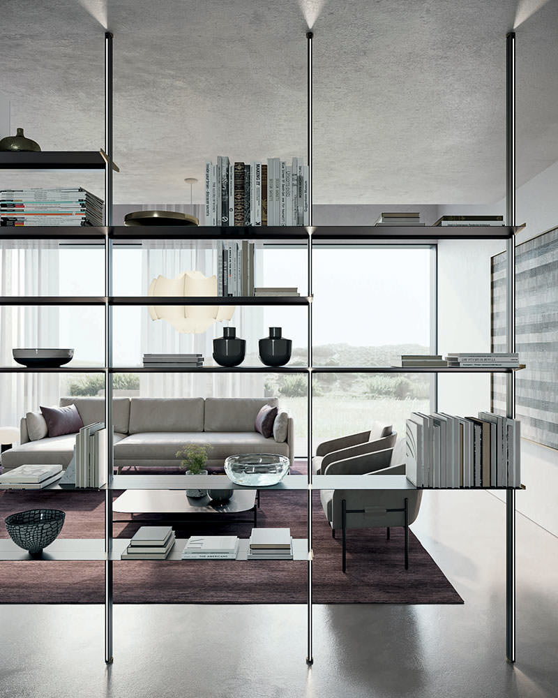 bamboo-libreria-a-cremagliera-terra-soffitto